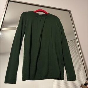 Vince 100% Cashmere Green Crew Neck Sweater small